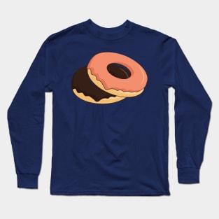 Pink and Chocolate Donuts Long Sleeve T-Shirt